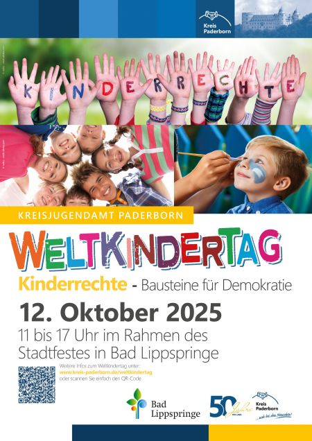 Plakat Weltkindertag 2025 in Bad Lippspringe